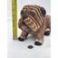 Vintage Bulldog Statue Carved Wooden Dog Figurine Farmhouse Animal Gift Decor 6"