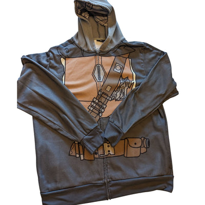 Star Wars Chewbacca Hoodie Men 2XL Zip Costume Style Graphic Cosplay Jacket Geek
