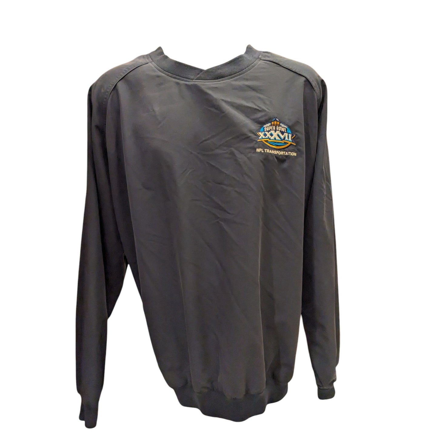 Greg Norman Pullover Super Bowl 37 NFL Transportation Men XXL Jacket Windbreaker
