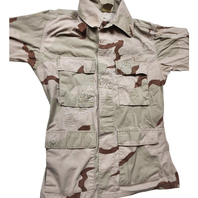 USGI Desert Combat Jacket Small Regular Military Ripstop BDU Camo Shirt