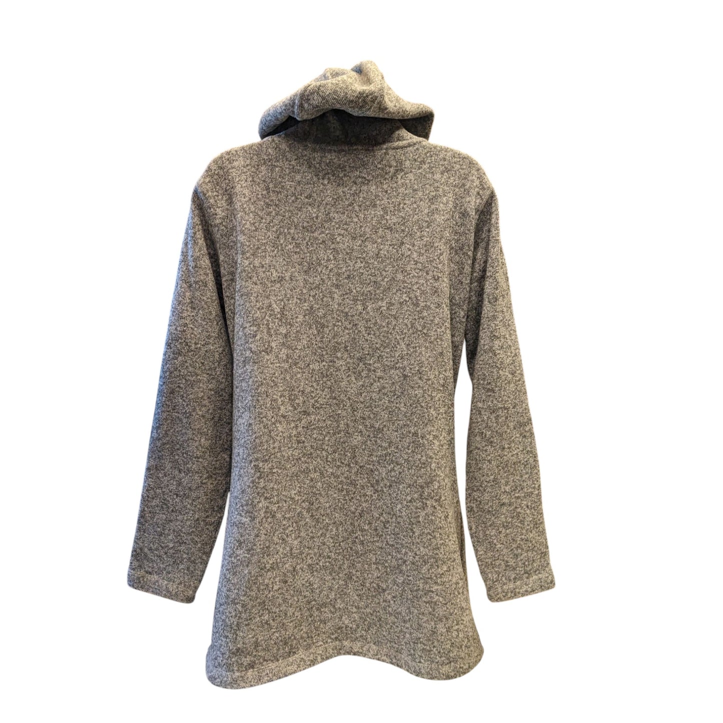 Cabelas Hoodie Tunic Sweater Womens Medium Funnel Neck Pullover Embroidered Cozy