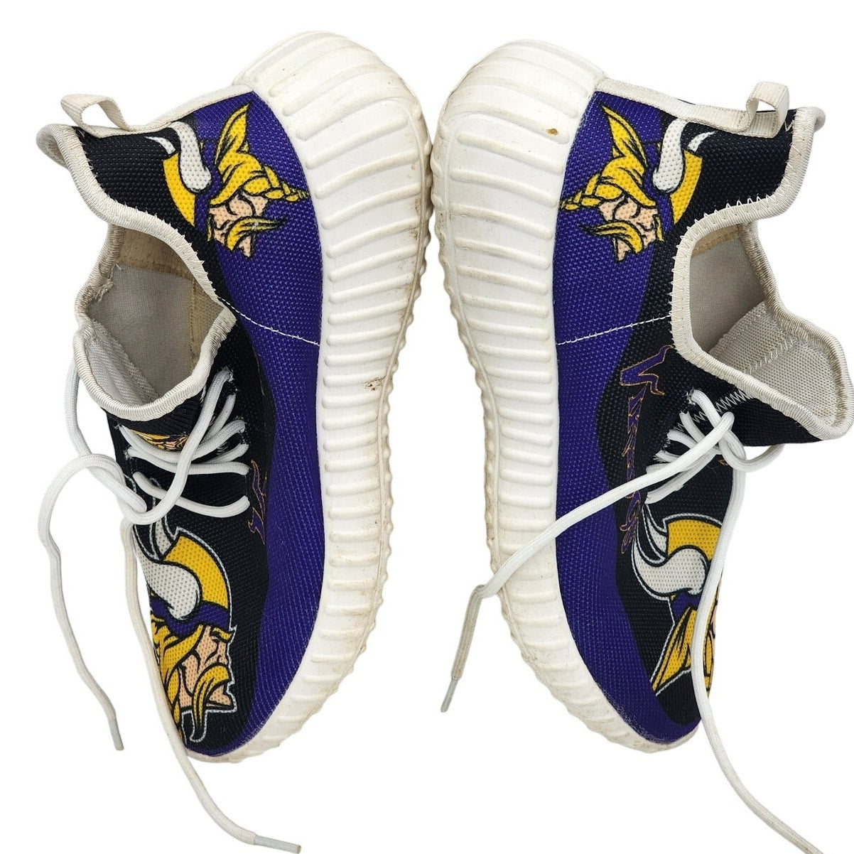 Minnesota Vikings Logo Design Sneakers Mens 7 Womens 9 40 EU Purple Sports Shoes