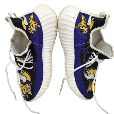 Minnesota Vikings Logo Design Sneakers Mens 7 Womens 9 40 EU Purple Sports Shoes