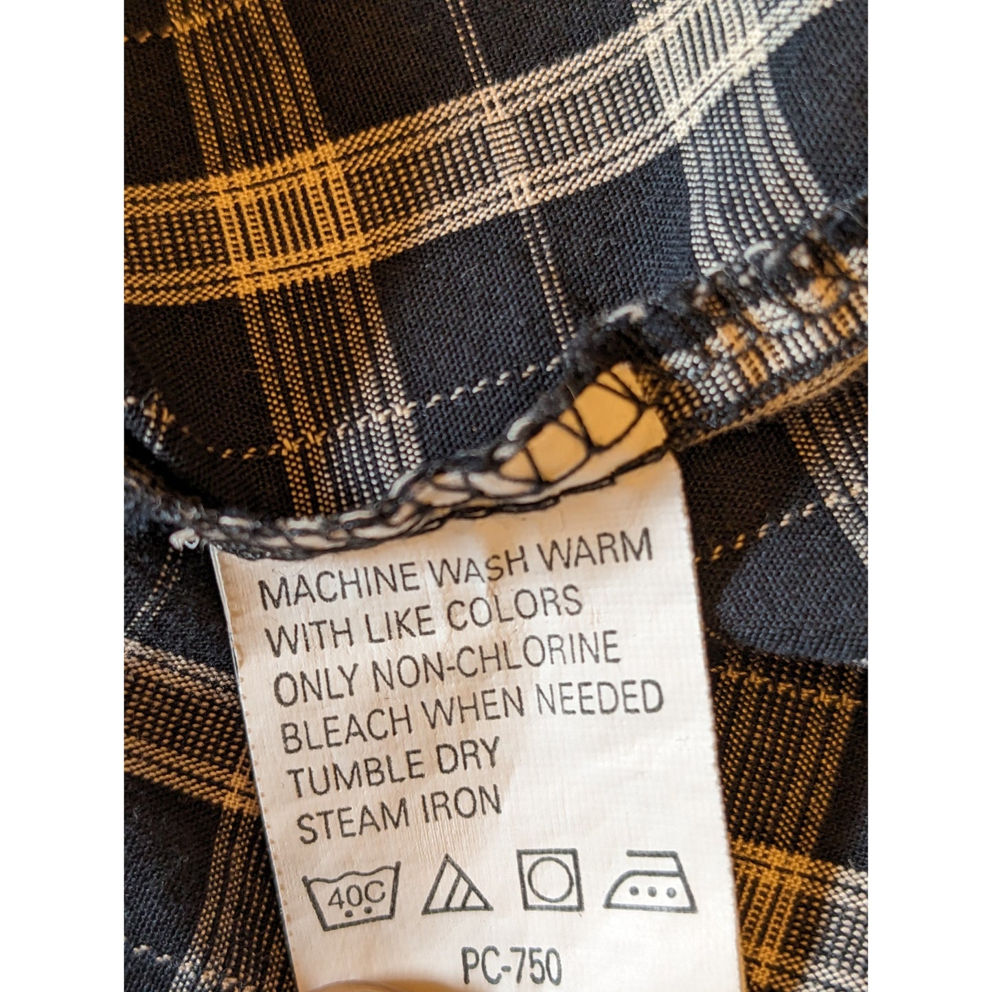 Van Heusen Studio Shirt Mens 3XLT Button Up Long Sleeve Cotton Plaid Blue Gray