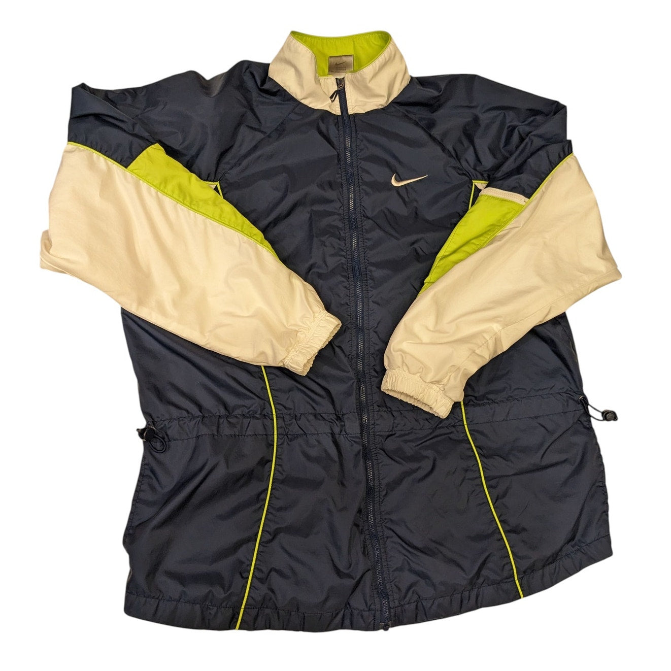 Nike Windbreaker Track Jacket Womens Medium 8-10 Zip 90s Style Spellout Logo