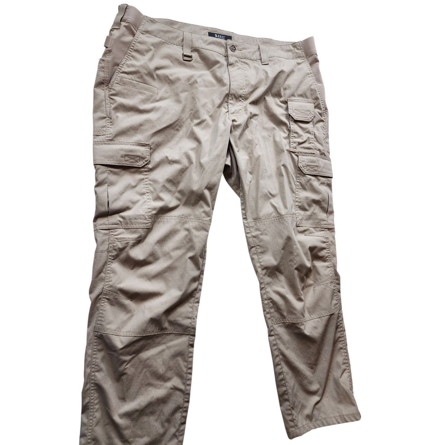 5.11 Tactical Pants Mens 42x30 Cargo Khaki Ripstop Utility Work Outdoor Hiking