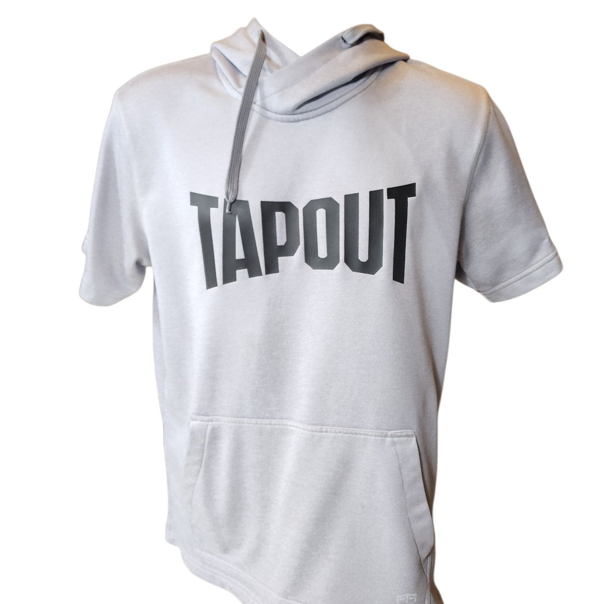 Tapout Hoodie Mens Medium Sleeveless Short Sleeve Pullover MMA Gym Sweatshirt