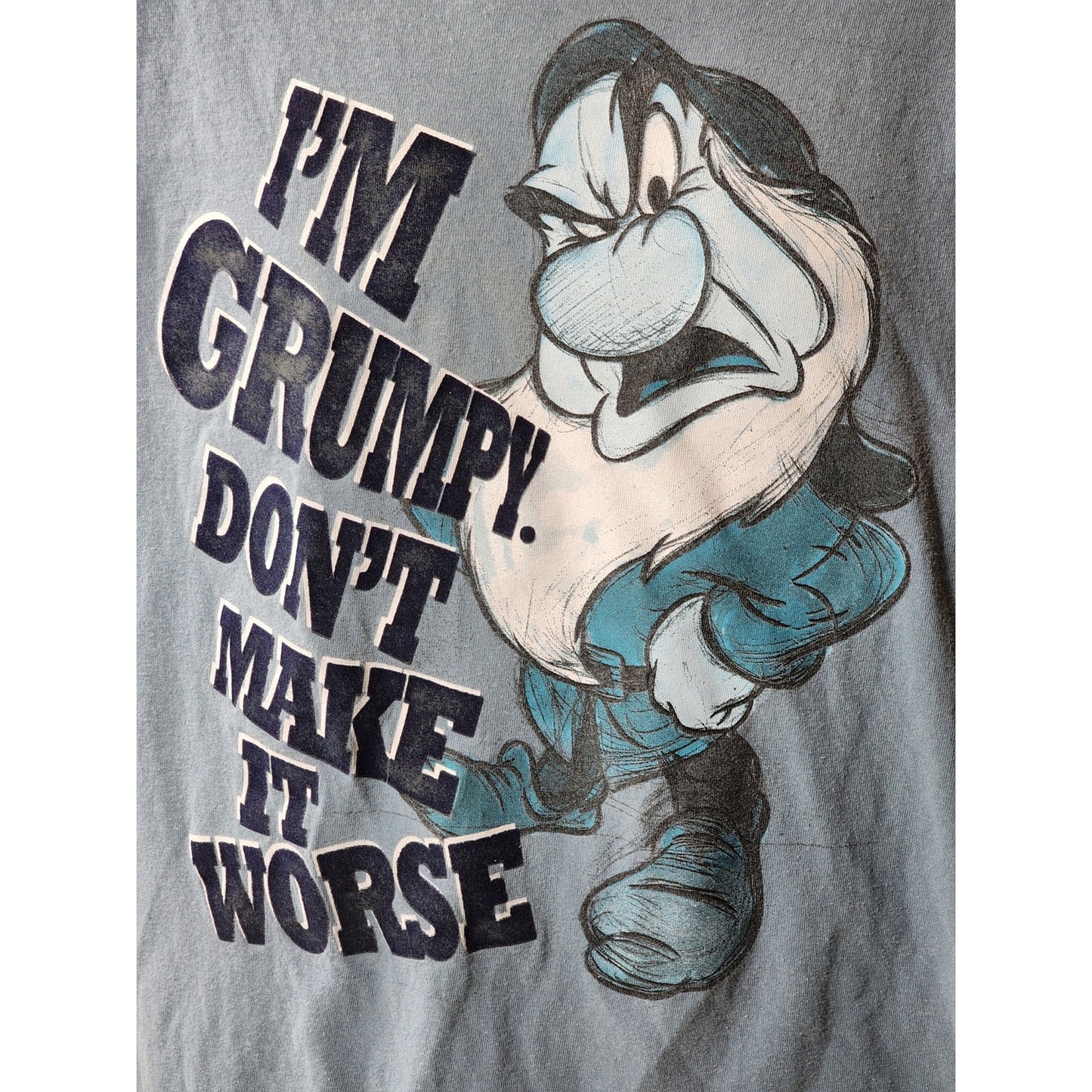 Disney Grumpy T Shirt Mens Large Womens XL Tee Funny Grumpy Don’t Make It Worse