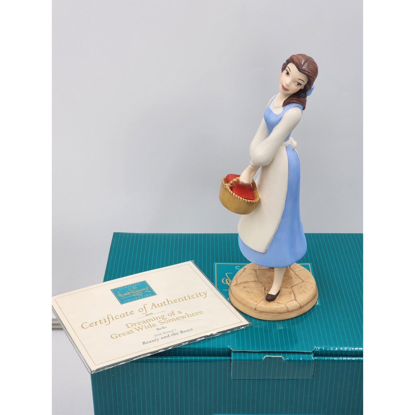 WDCC Belle Dreaming of a Great Wide Somewhere Beauty Beast 10th Anniversary COA