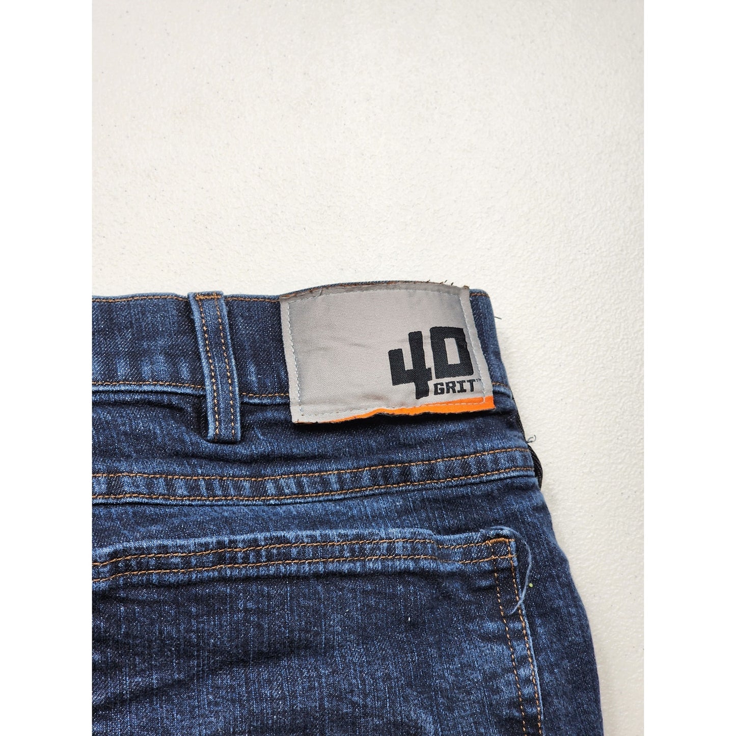 Duluth Trading 40 Grit Work Jeans Men 44x32 Slim Fit Carpenter Denim Pant Rugged