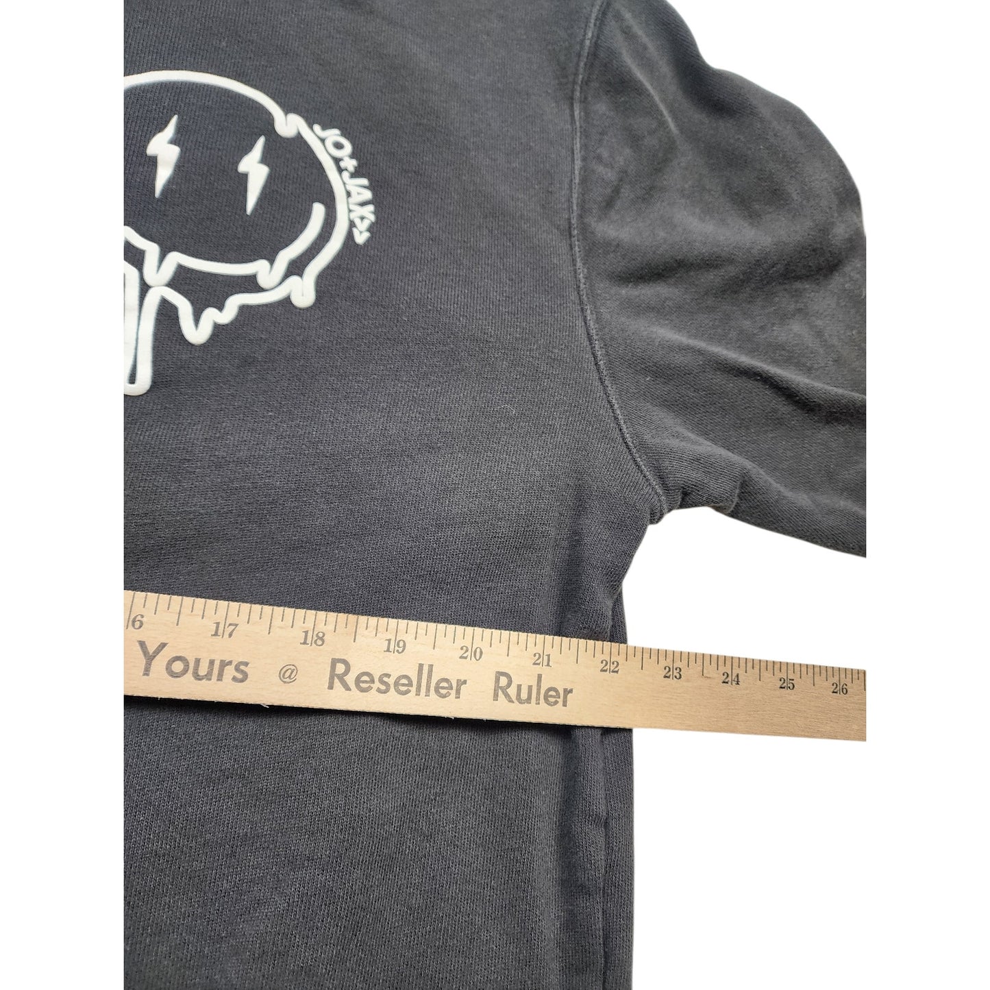 Jo+Jax Presley Choose Happy Sweatshirt XS Oversized XL Smiley Faces Street Dance