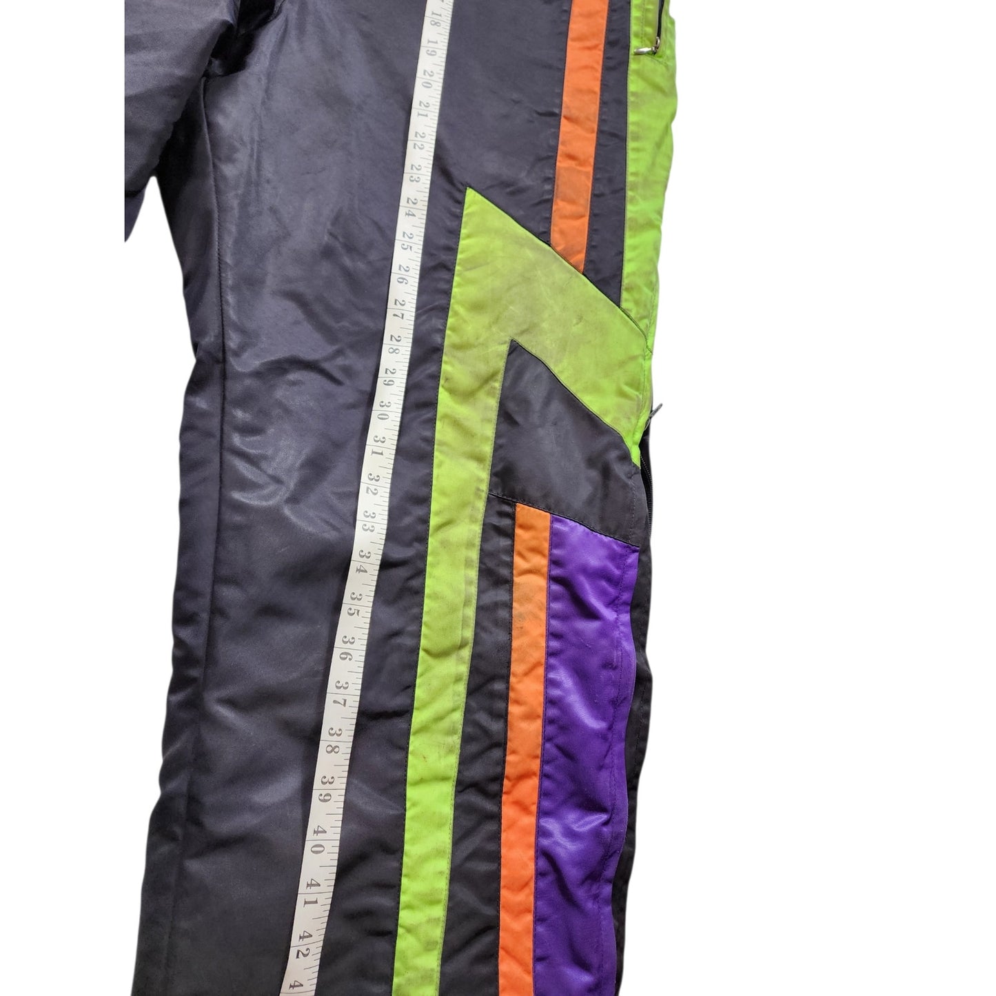 Arctic Cat Snow Bib Overalls Mens XL Arcticwear Lightning Pants Vintage 90s