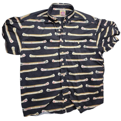 Barn Fly Shirt Medium Western Cowboy Button USA Southwestern Style Y2K Vintage