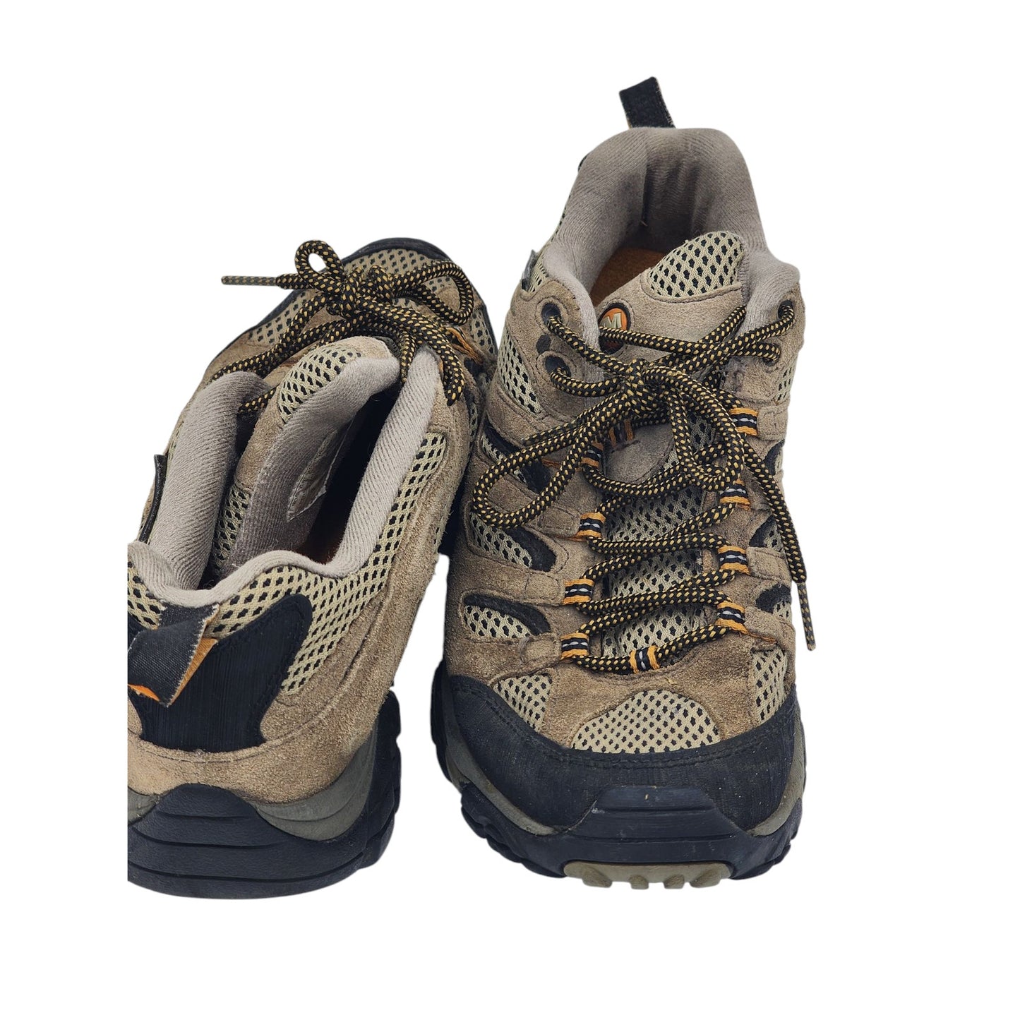 Merrell Moab Ventilator Hiking Shoes Mens 9 Walnut Suede Mesh Trail Vibram Sole