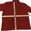 Wrangler Pullover Sweater Men Large Red Zip Fleece Pullover Sweater Polyester