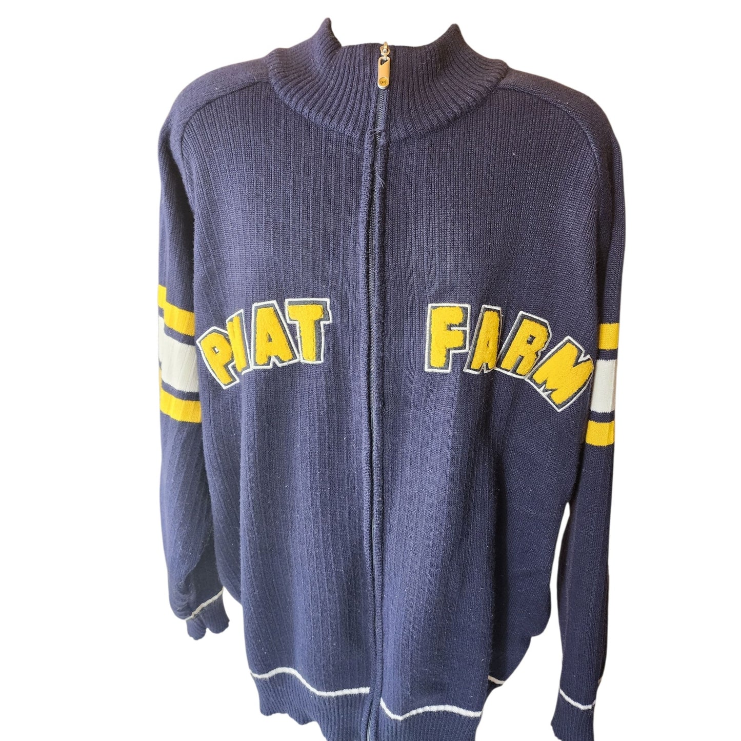PHAT FARM Vintage Zip Sweater Mens XXXL 3X Y2K Hip Hop Streetwear Varsity Jacket
