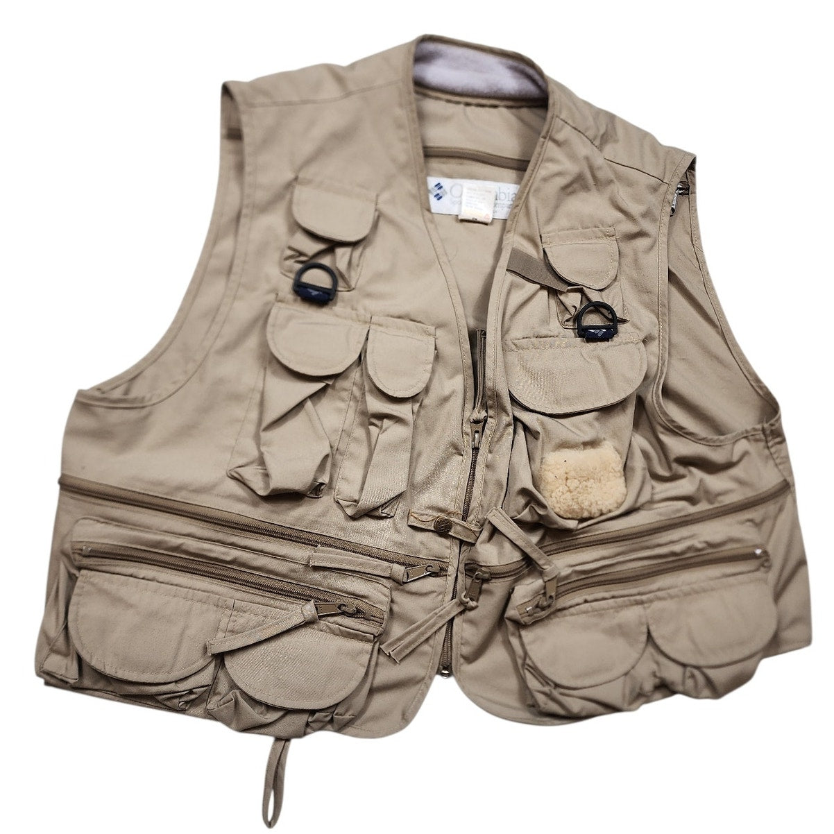 Vintage Columbia Sportswear Fishing Vest Mens XXL Pockets Utility Outdoor Safari