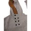 SPOP Hoodie Sweatshirt Womens XXL Pullover Buttons Gray Brown Athleisure Urban