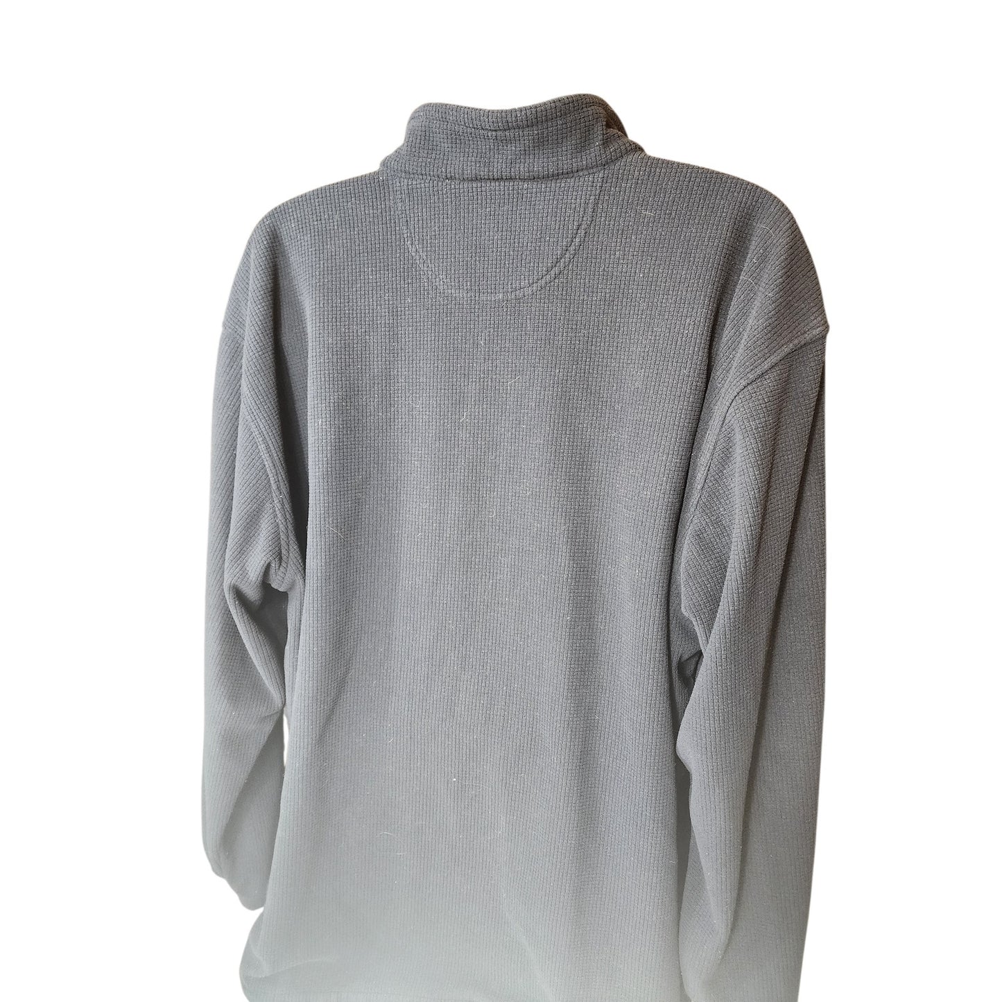 Greg Norman Sweater Men XXL Pullover Zip Black Shark Logo Golf Fleece Sweatshirt