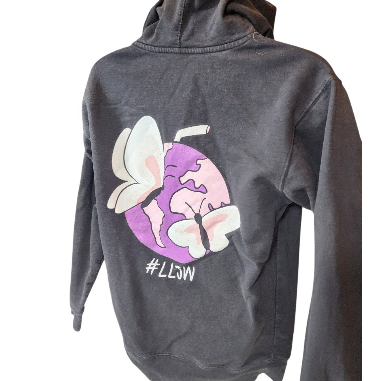 999 Long Live Juice WRLD Hoodie Mens Medium LLJW Graphic Sweatshirt Hip Hop Rap