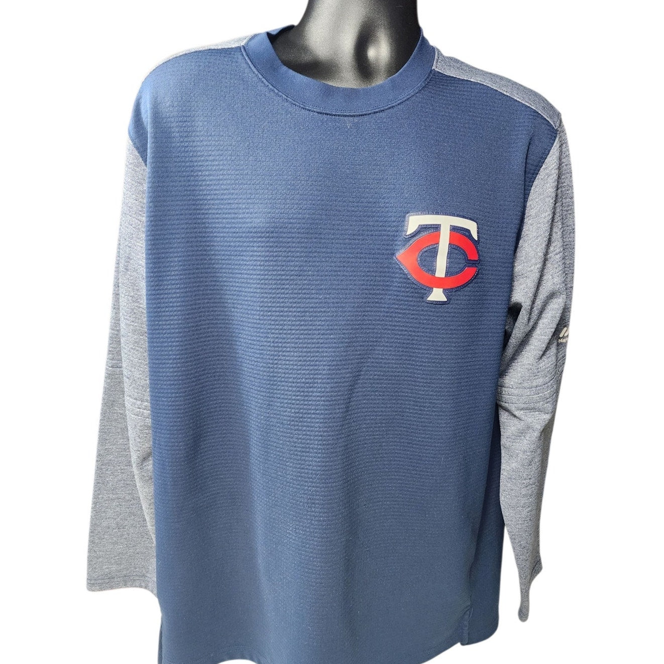 Majestic MLB Minnesota Twins Pullover Shirt Mens XL Long Sleeve Thermabase