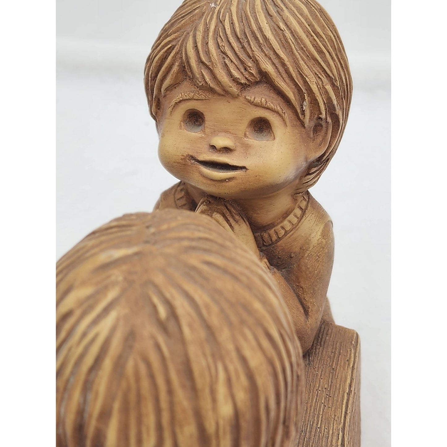 Vintage Fannykins Bill Mack We Thank You Lord Signed Solar Statuary Collectible