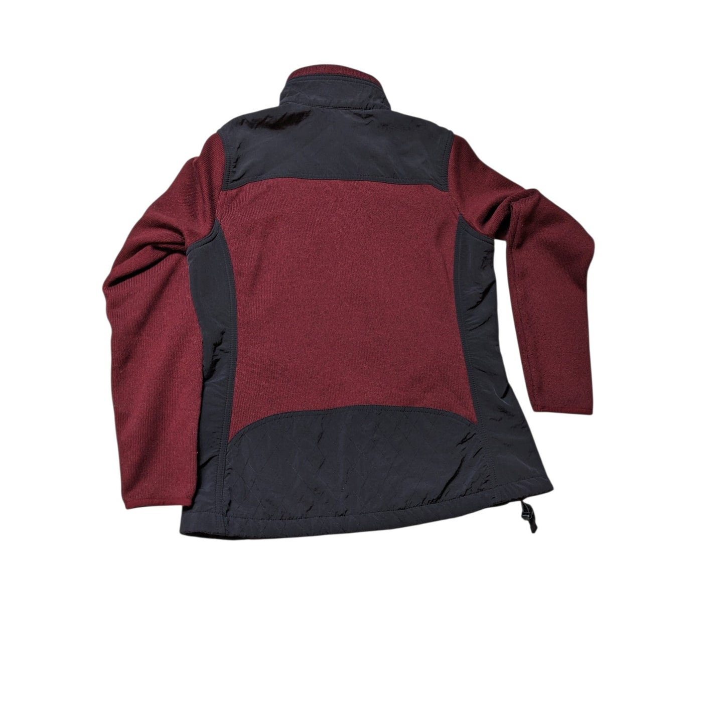 Eddie Bauer Sport Jacket Womens PM Medium Petite Burgundy Zip Hiking Gorpcore