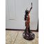 Christopher Pardell Bronze Sculpture Bears Heart Indian Coupe Feather Mixed Media Signed 24"