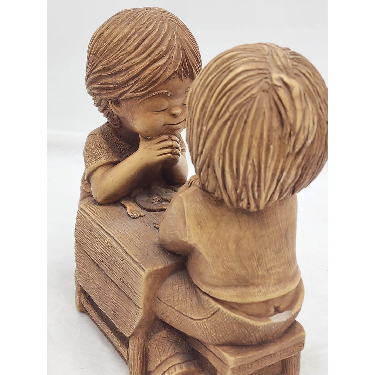 Vintage Fannykins Bill Mack We Thank You Lord Signed Solar Statuary Collectible