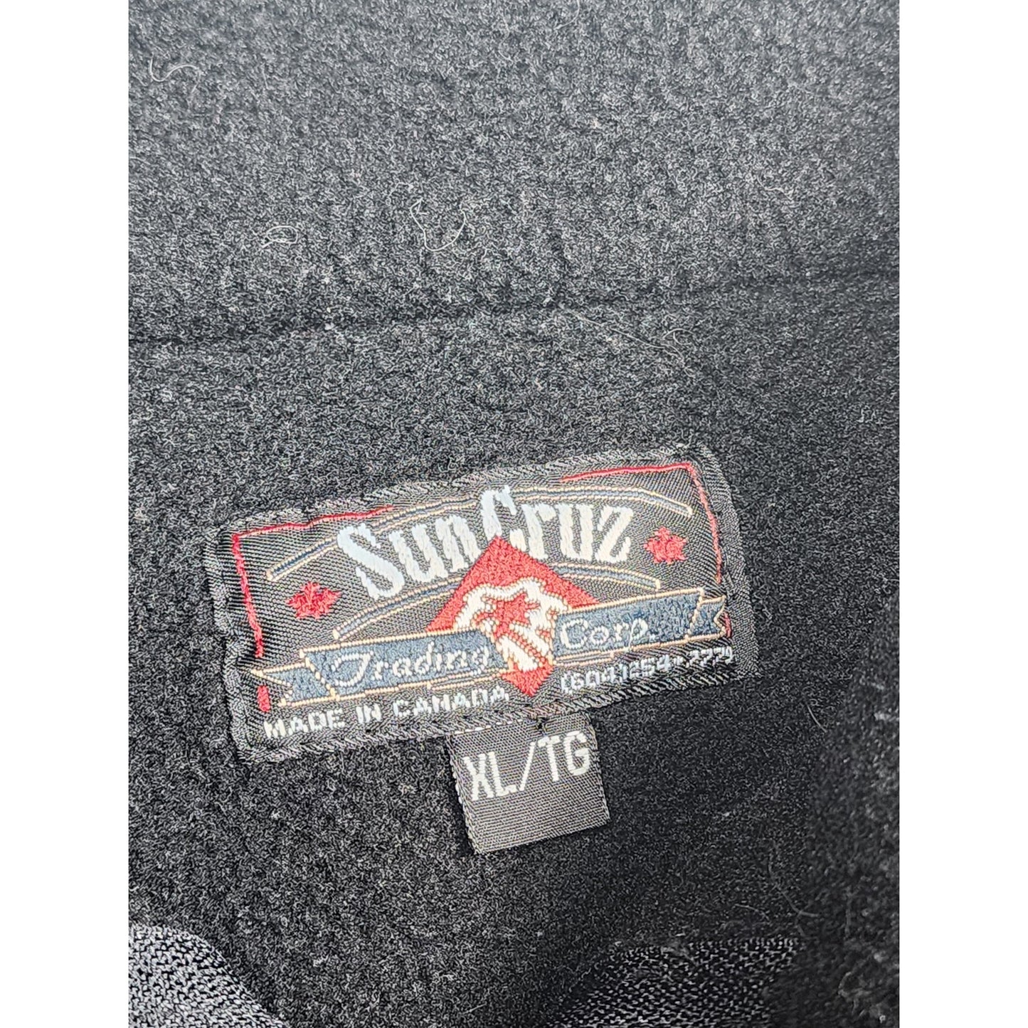 Vintage Sun Cruz Fleece Jacket XL Southwestern Style Tribal Aztec Canada Western