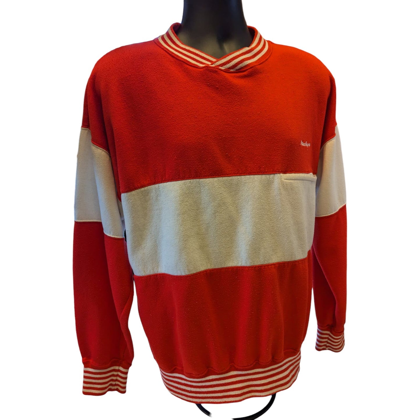 Vintage MacGregor Sweatshirt Mens XL Retro 80s Colorblock Pullover Streetwear