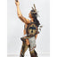 Christopher Pardell Bronze Sculpture Bears Heart Indian Coupe Feather Mixed Media Signed 24"