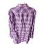 Duluth Trading Shirt Women XL Purple Plaid Button Front Long Sleeve Western Top