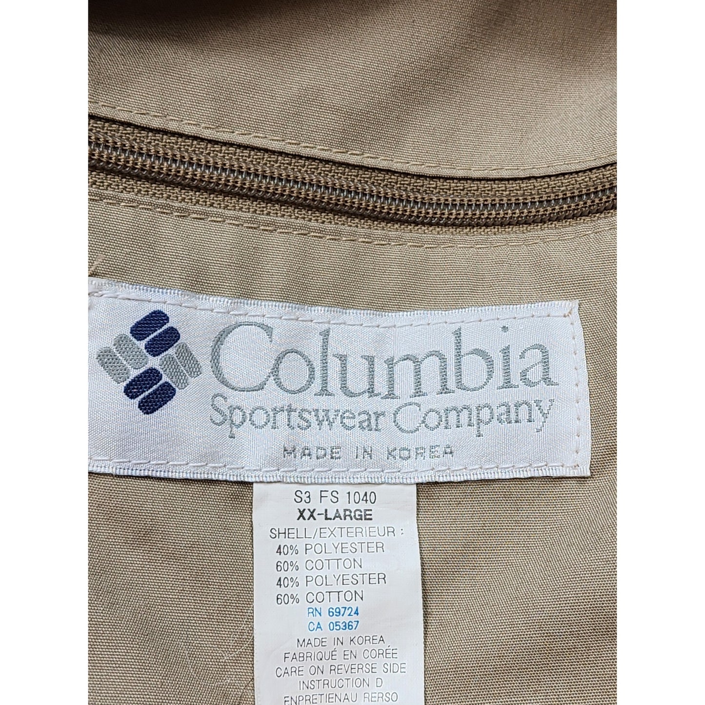 Vintage Columbia Sportswear Fishing Vest Mens XXL Pockets Utility Outdoor Safari