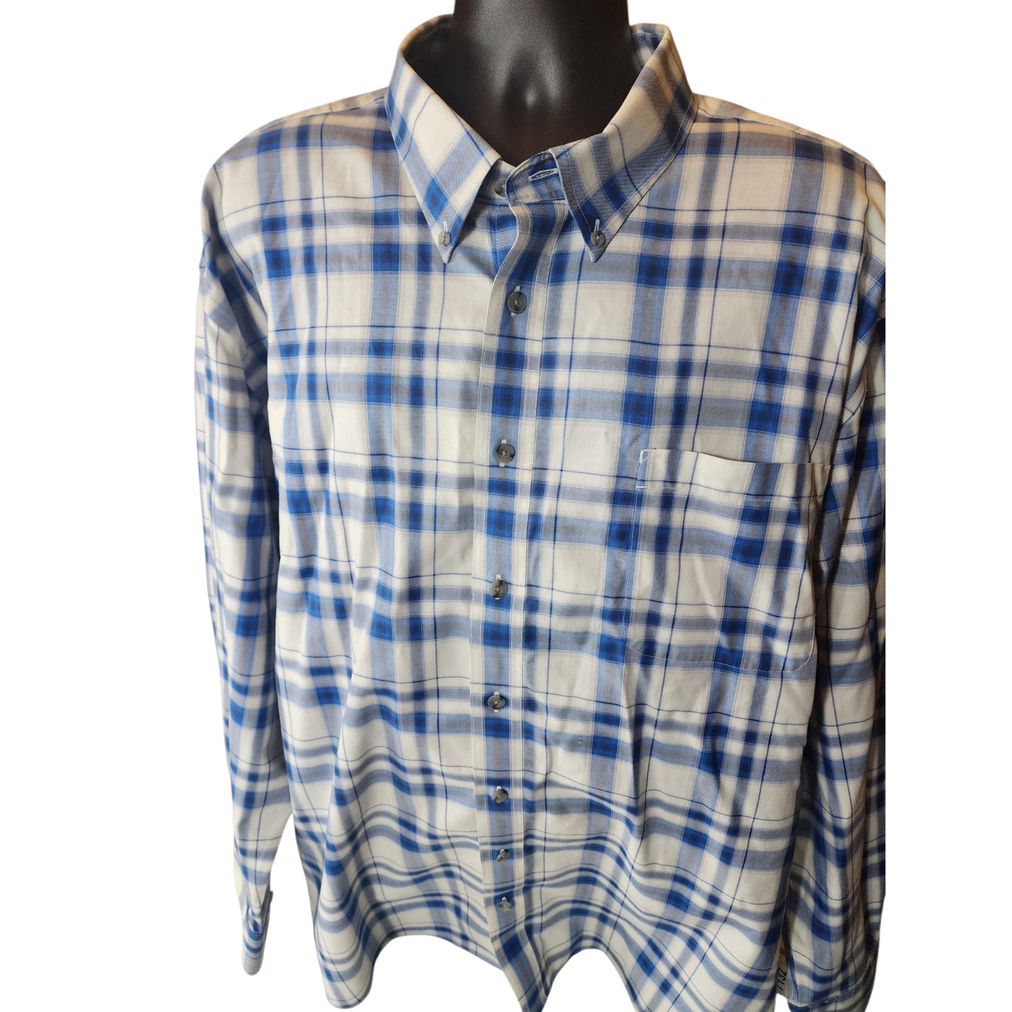 Cabelas Shirt Men 3XL Plaid Long Sleeve Cotton Western Classic Casual Workwear