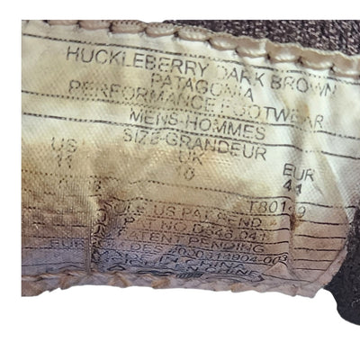 Patagonia Shoes Mens 11 Huckleberry Brown Suede Hiking Vibram Sole Outdoor Trail