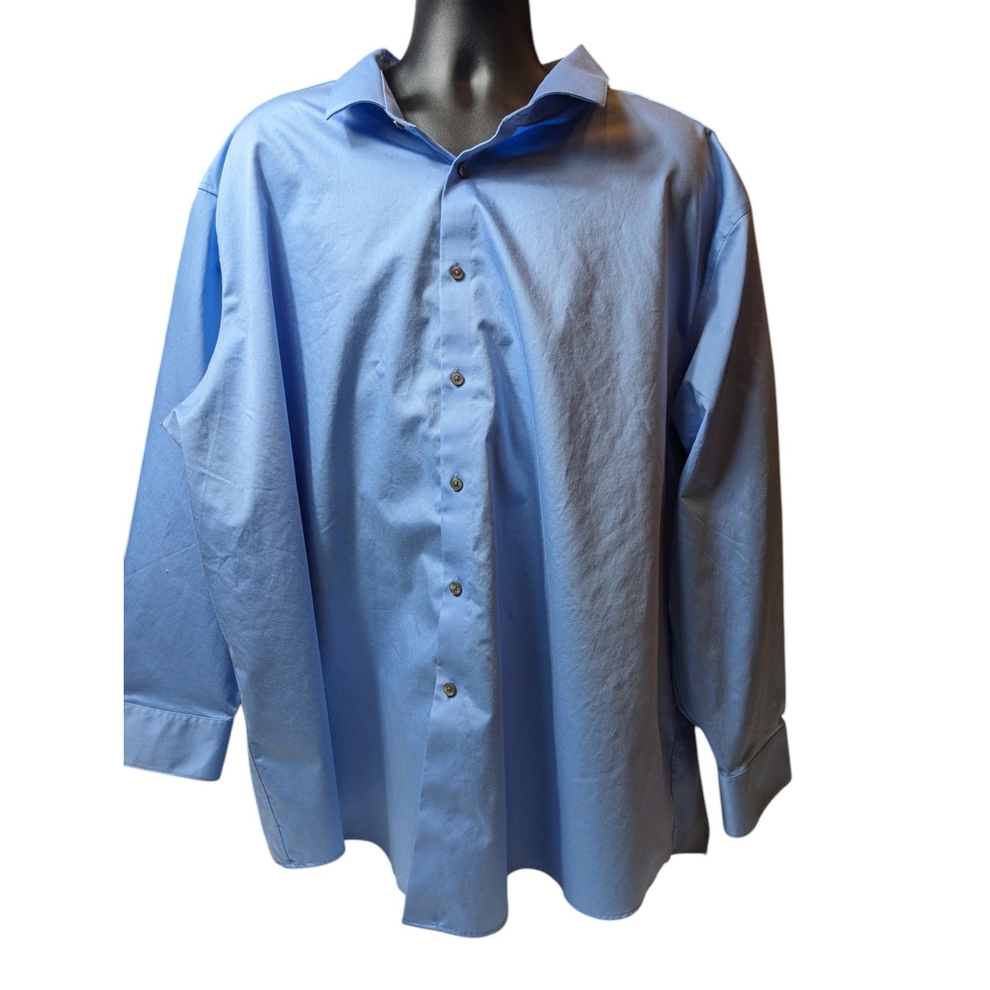 Calvin Klein Dress Shirt Mens 5XL Slim 34/35 Infinite Wrinkle Free Stretch Long