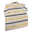 Karl Kani Gold Polo Shirt Mens 4X Golf White Yellow Black Stripes Short Sleeve
