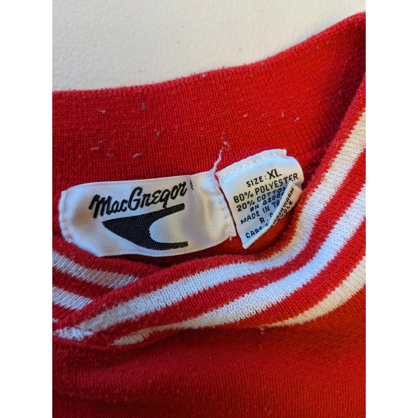 Vintage MacGregor Sweatshirt Mens XL Retro 80s Colorblock Pullover Streetwear