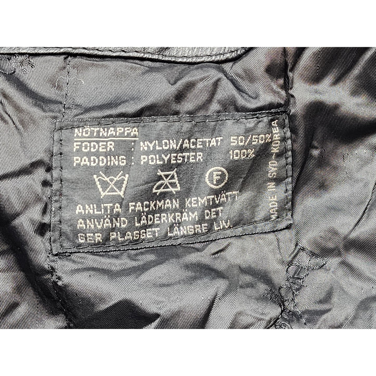 Petroff Leather Jacket Large 52 Zip Crinkle Bomber Vintage Moto Grunge 90s Y2K