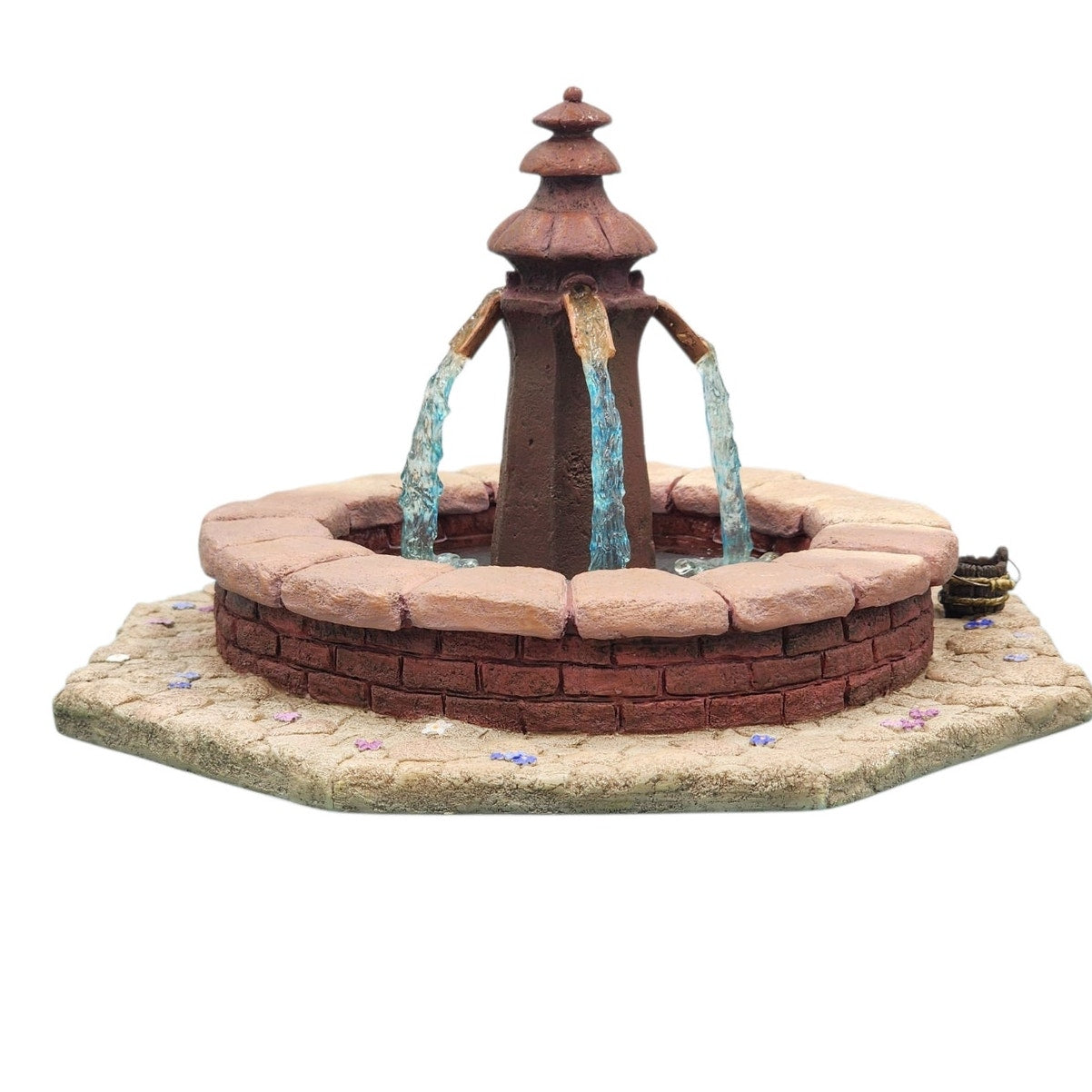 WDCC Beauty and the Beast Fountain Village 1210978 Waterfall Vintage Box COA