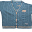 Taylor Swift 1989 Cardigan Womens Medium Large Blue Cable Knit Seagull Button
