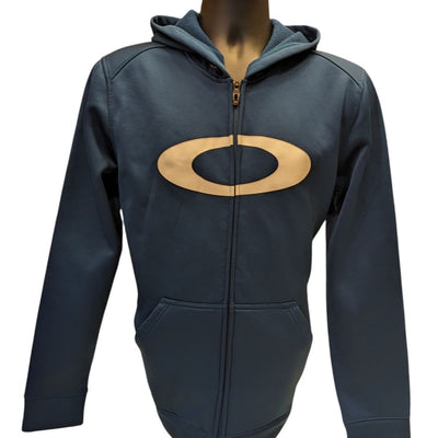 Oakley Hoodie Men Large Full Zip Hoodie Fleece Jacket Activewear Sweatshirt