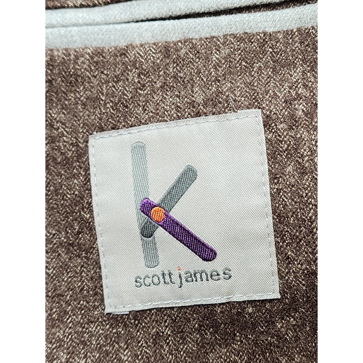 Scott James Blazer Mens Small 38 Wool Two Button Jacket Sport Coat Classic Tweed