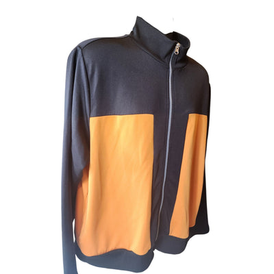 Naruto Shippuden Spirit Men XL Track Jacket Cosplay Anime Zip Logo Shonen Jump