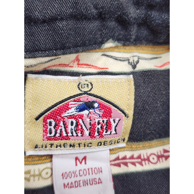 Barn Fly Shirt Medium Western Cowboy Button USA Southwestern Style Y2K Vintage