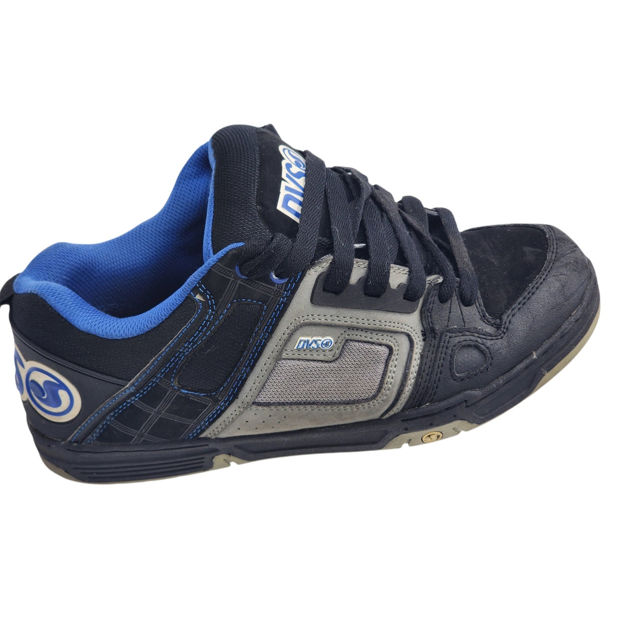 DVS Comanche Mens 10 Black Gray Blue Skate Shoes Y2K Chunky Streetwear DVF000029