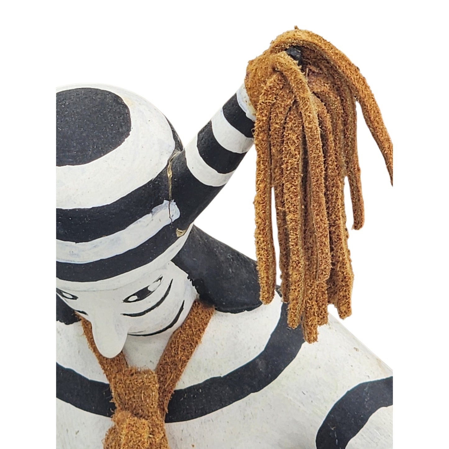 Kachina Southwestern Native American Style Koshare Clown Watermelon Wood Carving