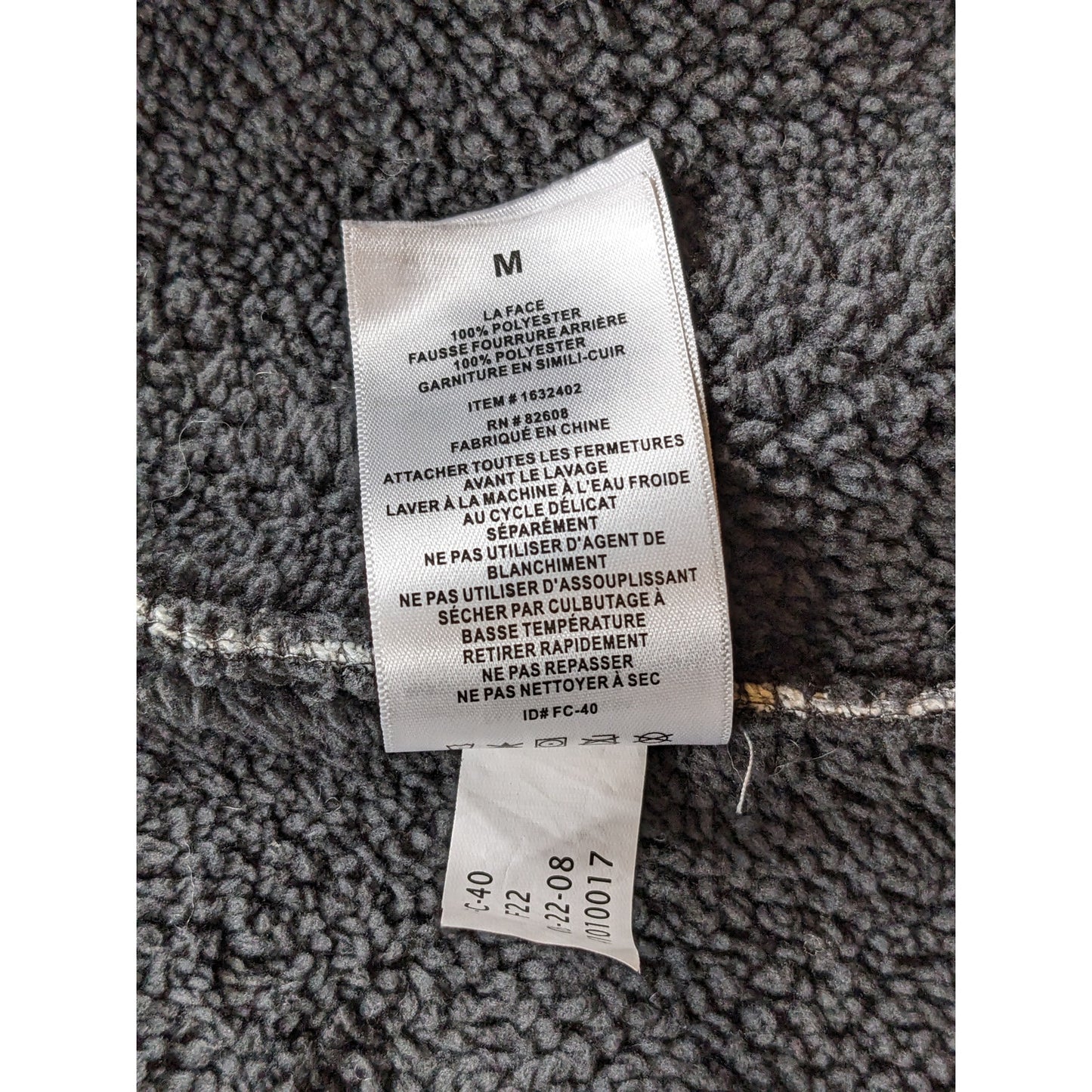 Rugged Elements Sherpa Lined Hoodie Jacket Men Medium Full Zip Outdoor Fleece