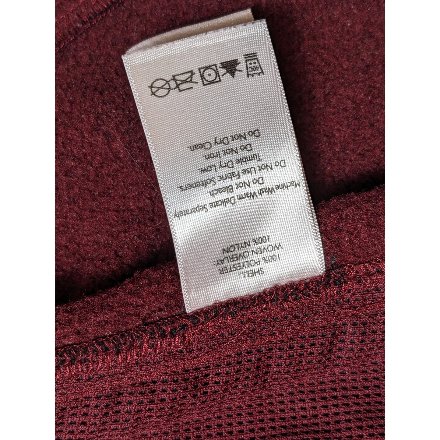 Eddie Bauer Sport Jacket Womens PM Medium Petite Burgundy Zip Hiking Gorpcore